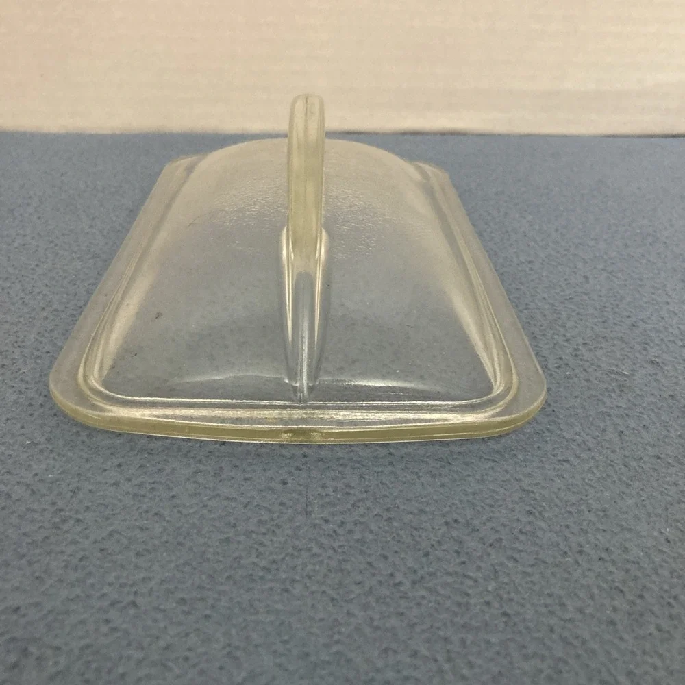 Vintage Westinghouse Refrigerators Clear Glass Fin Lid for Loaf Pans ca. 1950's